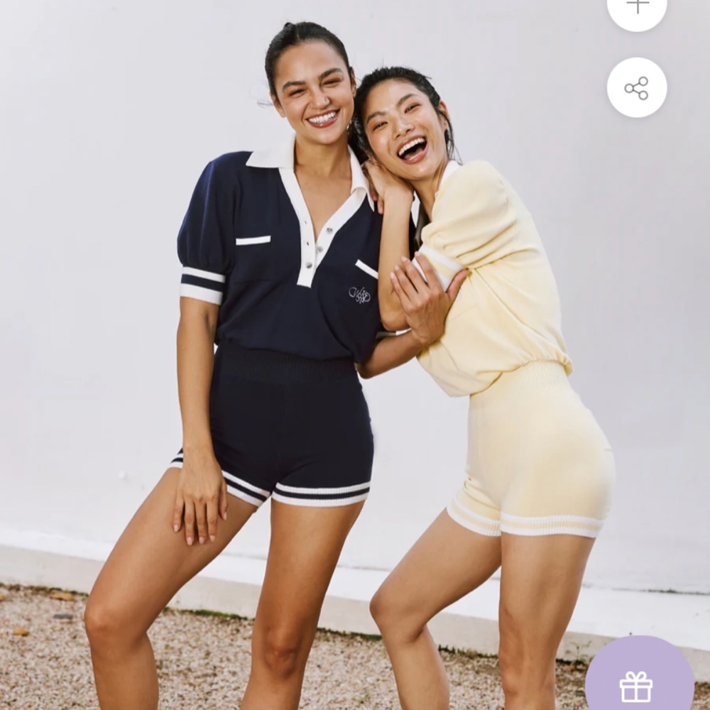 WISKII V-NECK POLO SHORT SLEEVE PLAYSUIT